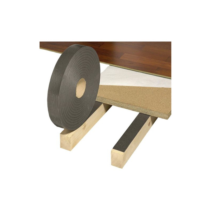 BANDE DE MOUSSE ACOUSTIQUE TRAMIBAND DIAMETRE 50X3 LONGUEUR 30M