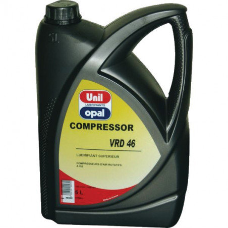 HUILE COMPRESSEURS ROTATIFS VRD 46 5L - UNIL OPAL - COMPRESSOR VRD 46