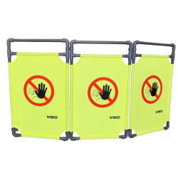 BARRIERE TRAVAUX 3 VANTAUX 100X170CM PVC TRAVAOLITE