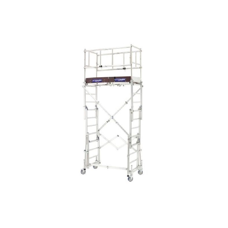 ECHAFAUDAGE TELESCOPIQUE X-TOWER HAUTEUR DE TRAVAIL 4.8M
