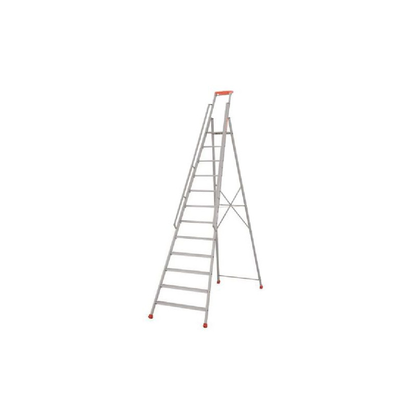 ESCABEAU 11 MARCHES AVEC RAMPE - HAUTEUR TRAVAIL 4.42M