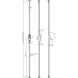 CRÉMONE DE SÉCURITÉ AEROLIS POUR POMPIERS