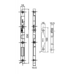 JEU DE GÂCHES VACHETTE POUR SERRURES SÉRIE 10000/20000