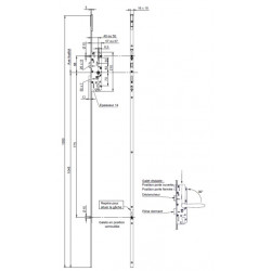 SERRURE MULTIPOINTS À LARDER VACHETTE 20500 RB90