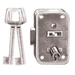 SERRURE VACHETTE POUR BOÎTES AUX LETTRES, 30 MM, CANON 17 MM, MODÈLE 2383