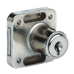 SERRURE VACHETTE V44 À PAILLETTES, AXE 25 MM, ZAMAK MOULÉ 4464