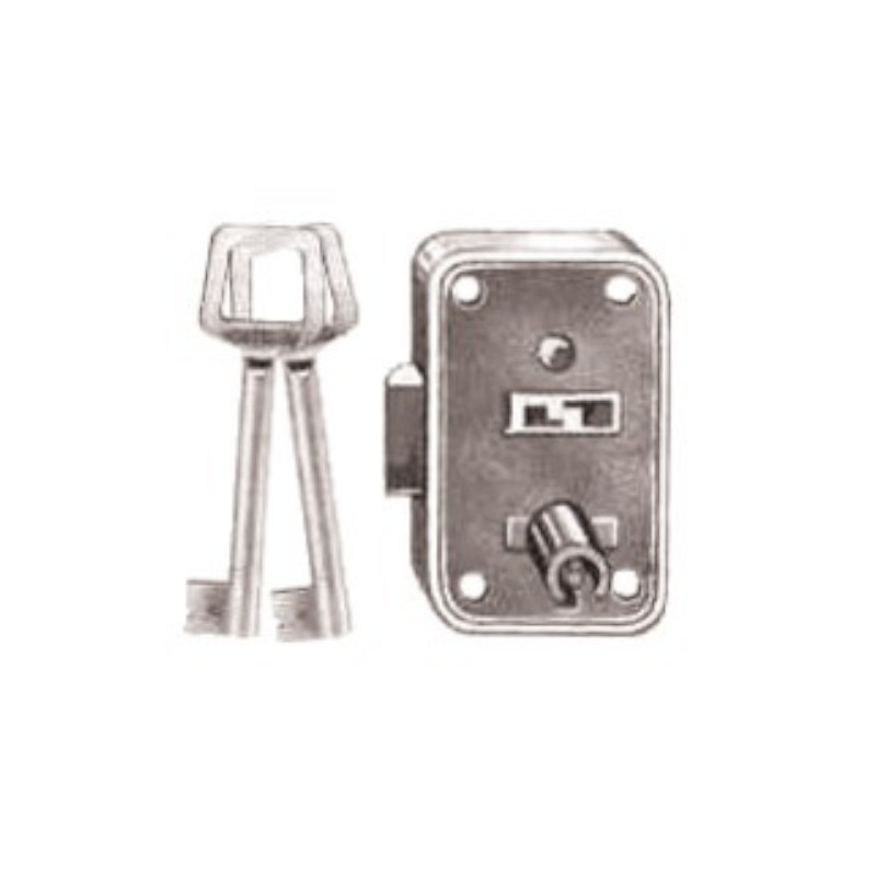 SERRURE VACHETTE POUR BOÎTES AUX LETTRES, 30 MM, CANON 17 MM, MODÈLE 2383