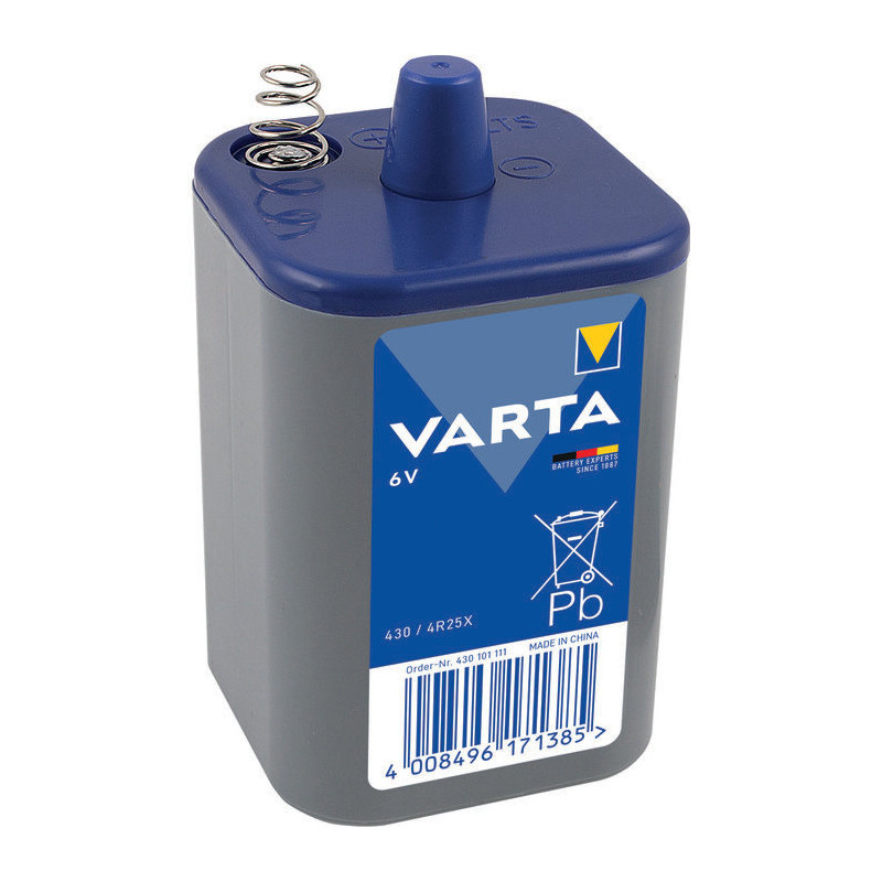 PILE VARTA 4R25X 6V CHLORURE DE ZINC POUR LANTERNE 430