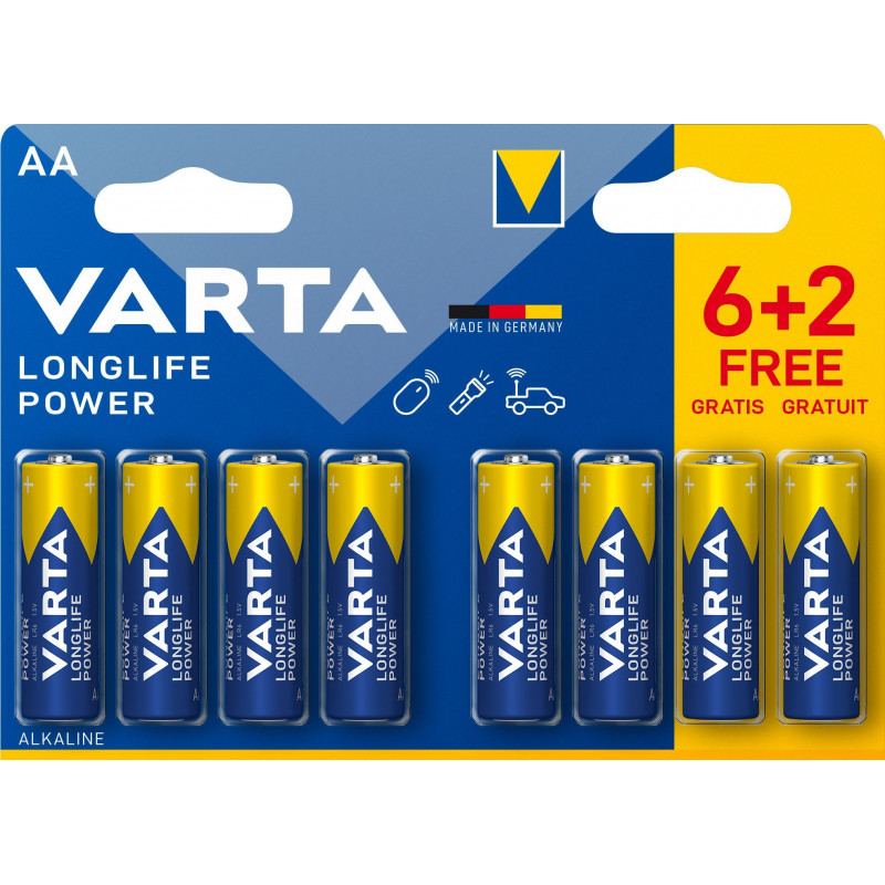 PILES ALCALINES VARTA HIGH ENERGY LR6 AA 1,5 V