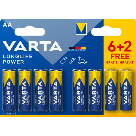 PILES ALCALINES VARTA HIGH ENERGY LR6 AA 1,5 V