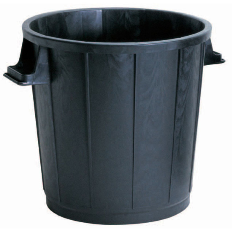 POUBELLE À GRAVATS EN POLYÉTHYLÈNE NOIR 75L PB 75 - VINMER - PB75