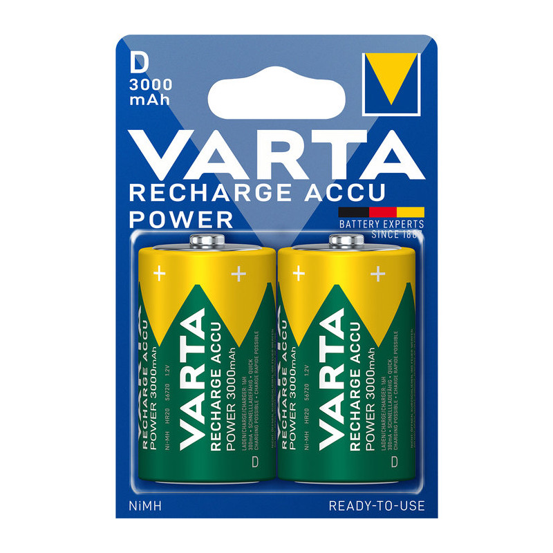 PILES VARTA NI-MH ACCU POWER RECHARGEABLES