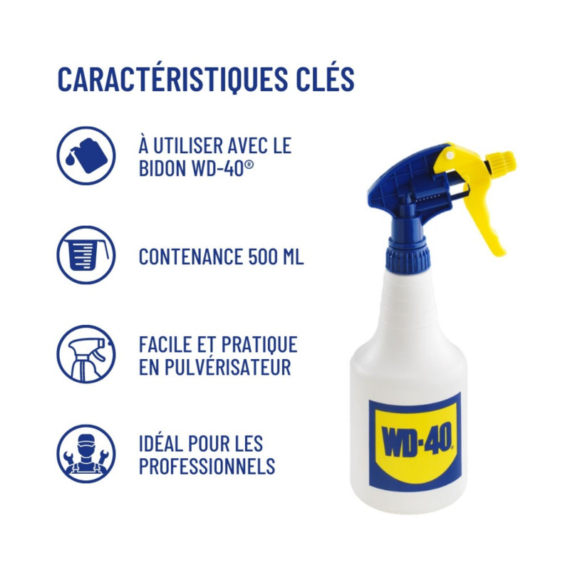 WD-40 PULVERISATEUR 500 ML VIDE