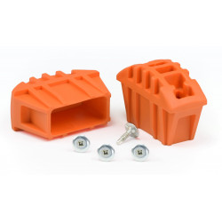 PAIRE DE SABOTS HAUTE SÉCURITÉ 50MM ORANGE PAIRE DE SABOTS HAUTE SÉCURITÉ 50MM ORANGE