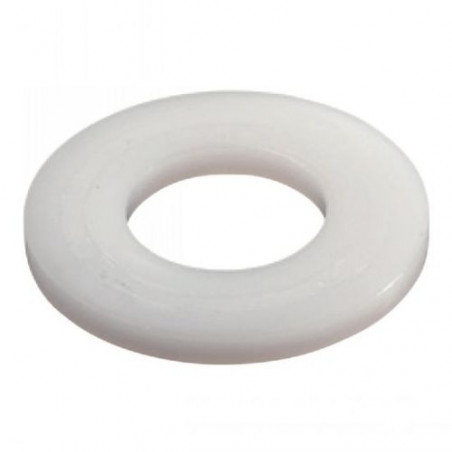 RONDELLE PLATE LARGE  NYLON 6.6 DIN 9021 M6 6.4X17.57X1.6 BOITE 200