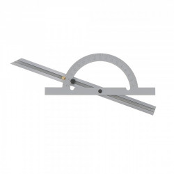 RAPPORTEUR D'ANGLE Ø 200 MM AVEC RÈGLE COULISSANTE 400 MM