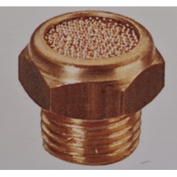 SILENCIEUX EMBASE EN LAITON / BRONZE FRITTE, FILETAGE  G1.8, Ø SILENCIEUX EMBASE EN LAITON / BRONZE FRITTE, FILETAGE  G1.8, Ø