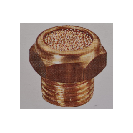 SILENCIEUX EMBASE EN LAITON / BRONZE FRITTE, FILETAGE  G1.8, Ø