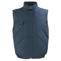 CHOUKA Gilet Froid marine, 65%PES/35%CO + Matelassage 180g/m² CHOUKA Gilet Froid marine, 65%PES/35%CO + Matelassage 180g/m²