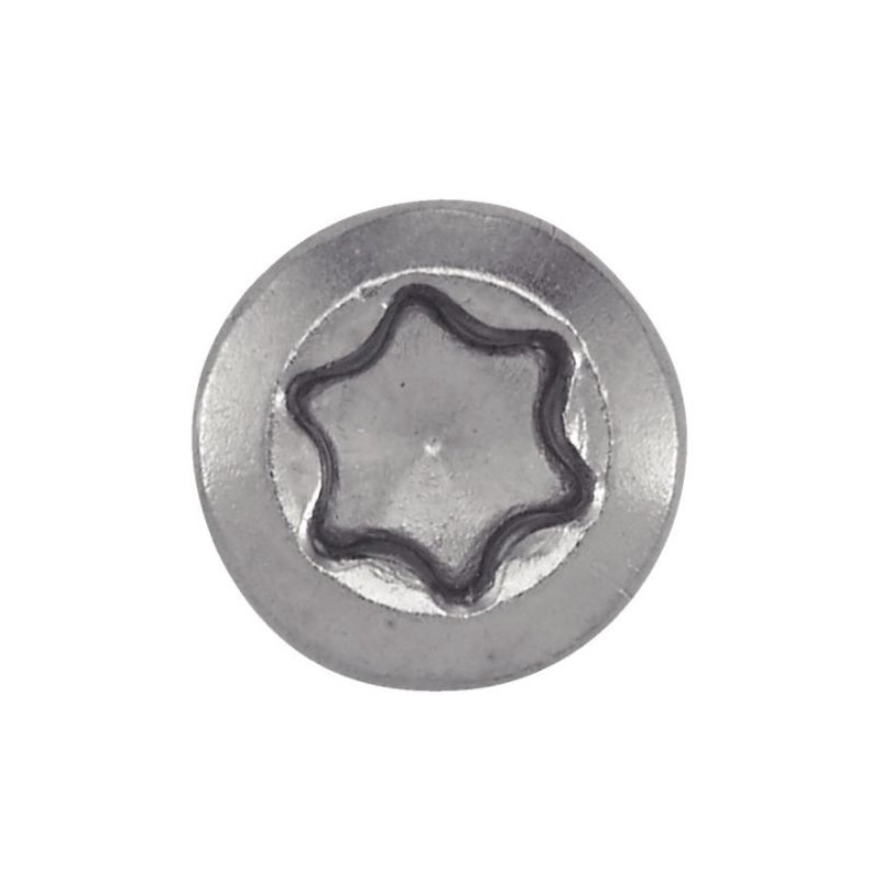 VIS POUR TERRASSE TETE FRAISEE REDUITE SIX LOBES DOUBLE FILET INOX A2 5X60 BOITE DE 200