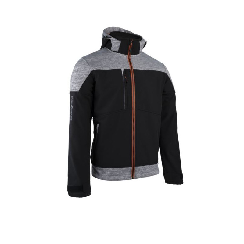 VESTE SOFTSHELL BANJO COVERGUARD NOIR GRIS