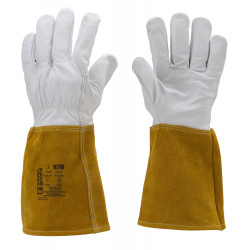 GANTS DE SOUDEUR COVERGUARD EUROWELD 100 TIG FLEUR CAPRIN MANCHETTE CROÛTE 15 CM