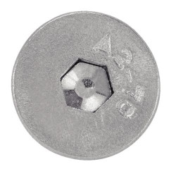 VIS METAUX TETE FRAISEE 6 PANS CREUX INOX A2 5X16 CDT 200