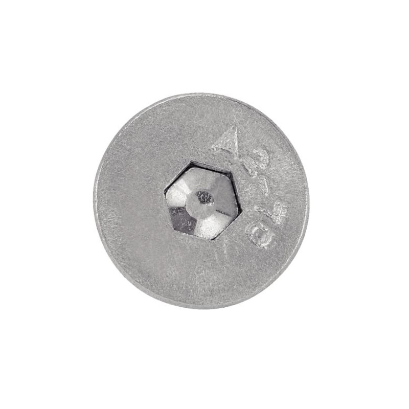 VIS METAUX TETE FRAISEE 6 PANS CREUX INOX A2 5X16 CDT 200