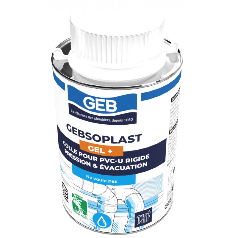 COLLE GEL PLUS GEBSOPLAST POUR RACCORDS PVC RIGIDES