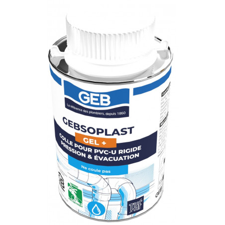 COLLE GEL PLUS GEBSOPLAST POUR RACCORDS PVC RIGIDES