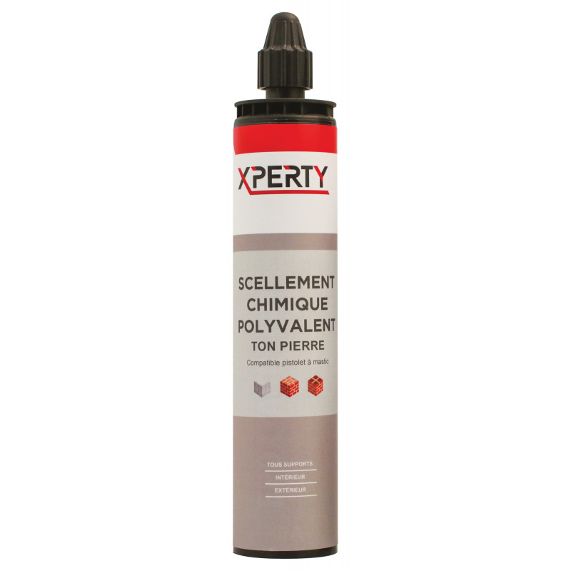 SCELLEMENT CHIMIQUE POLYVALENT XPERTY RÉSINE POLYESTER CARTOUCHE DE 300 ML