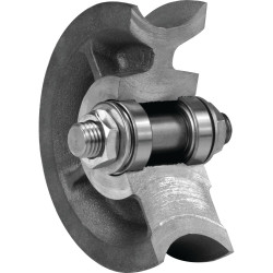 GALET EN FONTE À GORGE RONDE MANTION - MODÈLE 100.GR