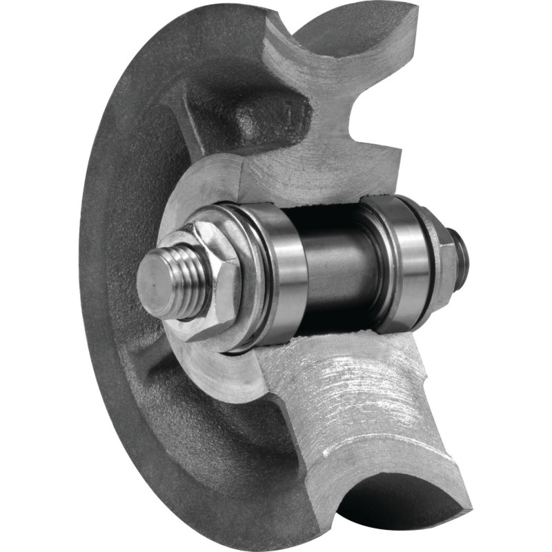 GALET EN FONTE À GORGE RONDE MANTION - MODÈLE 100.GR