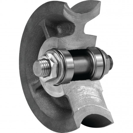 GALET EN FONTE À GORGE RONDE MANTION - MODÈLE 100.GR