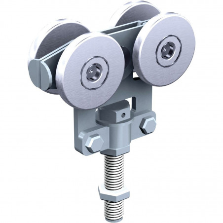 KIT DE 2 MONTURES MANTION POUR RAIL COULISSANT 35X30 AVEC FIXATION SUR CHANT