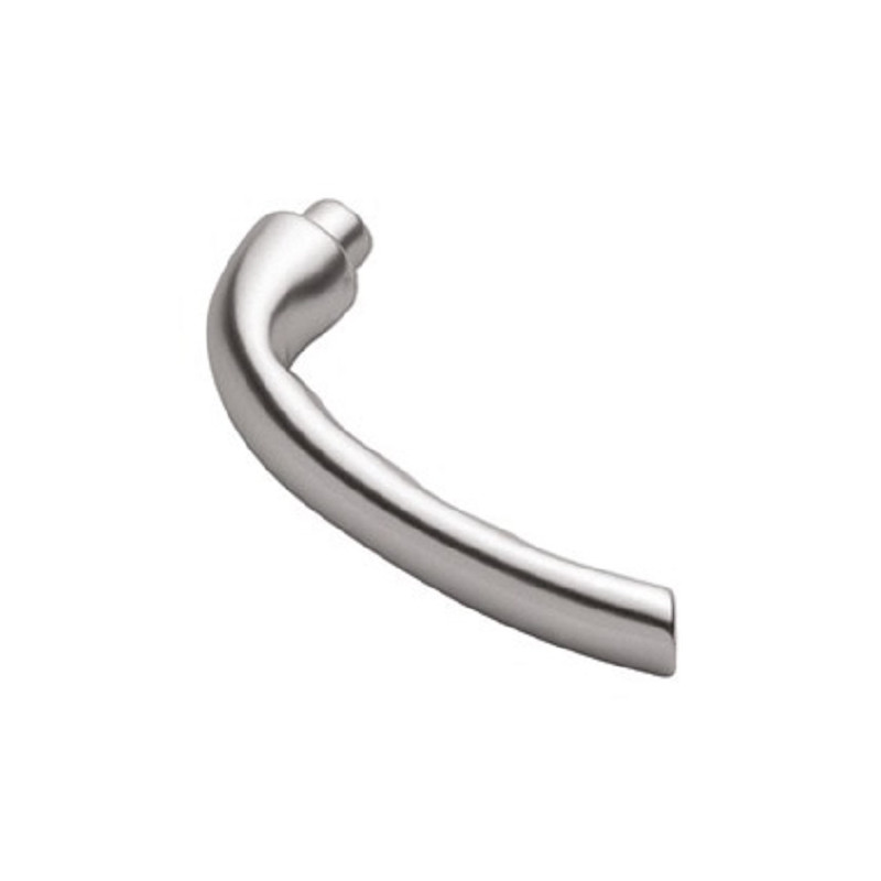 BÉQUILLE DOUBLE METALUX 3411 SANS ROSACE, CARRÉ 8 MM, ALUMINIUM SATINÉ POUR MENUISERIE MÉTALLIQUE