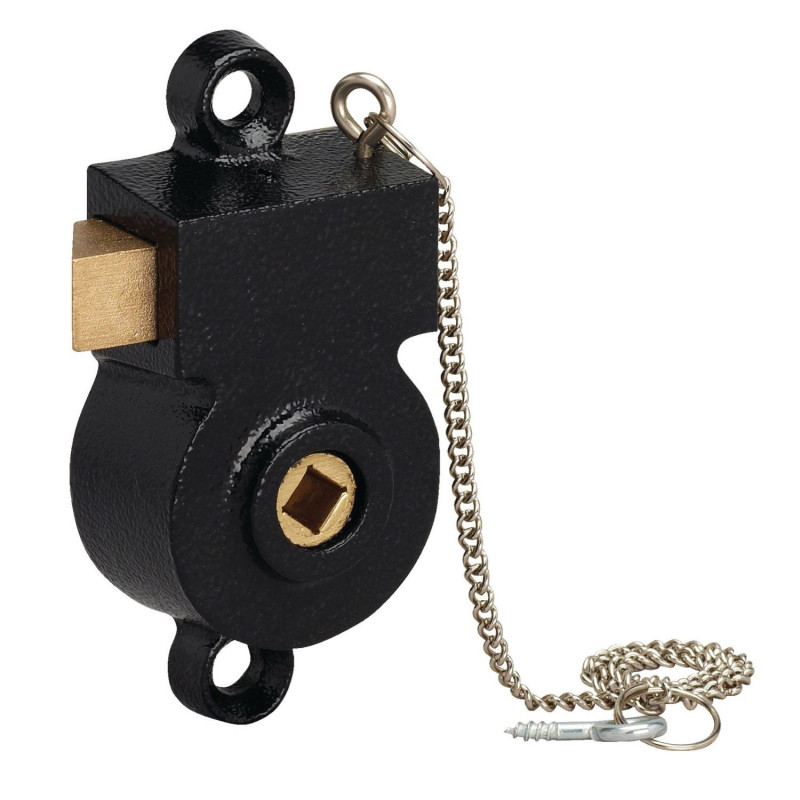 SERRURE EN APPLIQUE MONOPOINT GOLLOT METALUX BEC DE CANNE NOIR