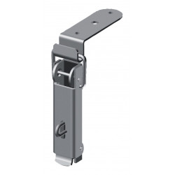 FERMETURE À LEVIER AVEC CROCHET PORTE-CADENAS MONIN 7007, DIMENSIONS 45 X 122 MM