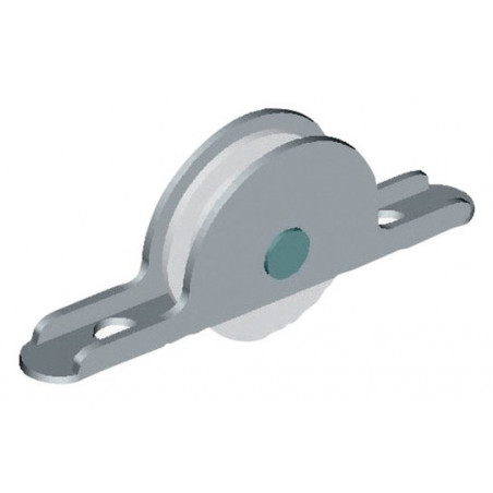 GALET À ROULETTE NYLON AVEC GORGE 4,5 MM ET ÉPAISSEUR 11 MM