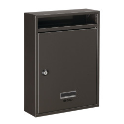 BOÎTE À LETTRES VERTICALE NORMA EN ACIER GALVANISÉ 260X340X85MM - MODÈLE 2112