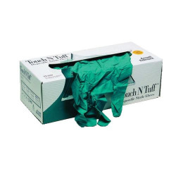 BOITE DE 100 GANTS JETABLES NITRILES VERT