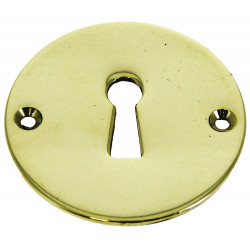 ENTREE DE CLE RONDE EN LAITON POLI A VISSER - MODELE L 300 ENTREE DE CLE RONDE EN LAITON POLI A VISSER - MODELE L 300