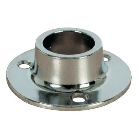 NAISSANCE DUVAL POUR TUBE ROND EN ZAMAK CHROMÉ