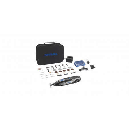 OUTIL MULTIFONCTIONS 12V DREMEL 8240 BATTERIE 2AH - CHARGEUR - SACOCHE DE TRANSPORT