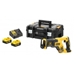 SCIE SABRE XR BRUSHLESS 18V DEWALT DCS367P2 - 2 BATTERIES 5AH - CHARGEUR - COFFRET TSTAK