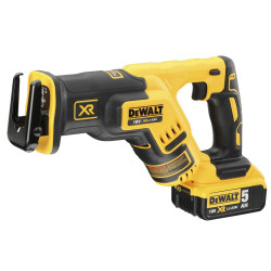 SCIE SABRE XR BRUSHLESS 18V DEWALT DCS367P2 - 2 BATTERIES 5AH - CHARGEUR - COFFRET TSTAK