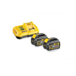 PACK ENERGIE DEWALT 2 BATTERIES FLEXVOLT 18V/54V 9AH/3AH / CHARGEUR RAPIDE DCB118X2
