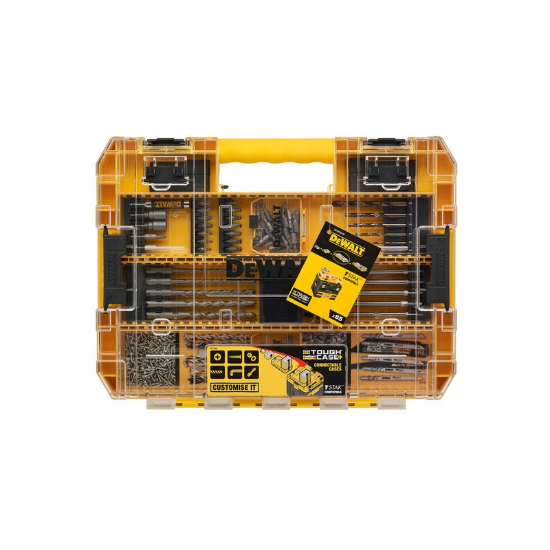 COFFRET DEWALT DT70763-QZ 135 PIÈCES PERÇAGE/VISSAGE THOUGHCASE