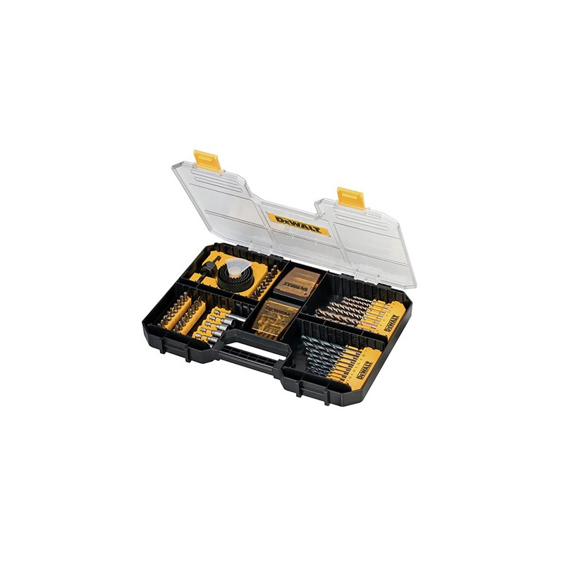 COFFRET DEWALT T-STAK 100 PIÈCES POUR VISSAGE ET PERÇAGE