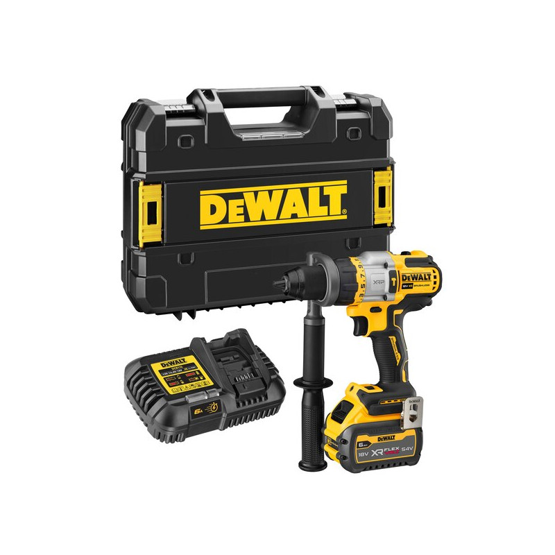 PERCEUSE-VISSEUSE À PERCUSSION 18V DEWALT DCD999T1 127 NM - BATTERIE 6 AH - CHARGEUR - COFFRET TSTAK